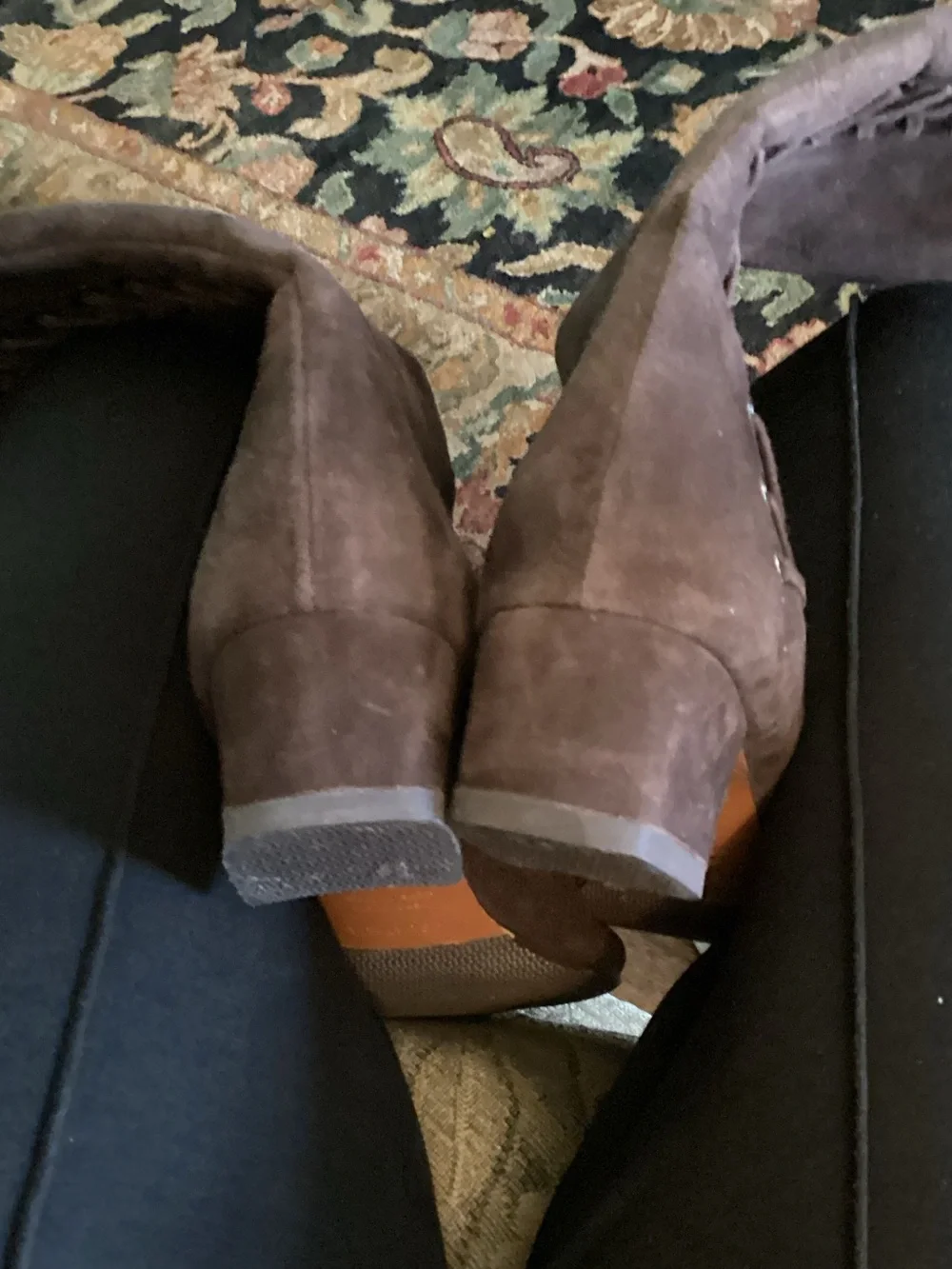 Aquatalia Dark Brown Suede Over-the-Knee Lace-Up Boots